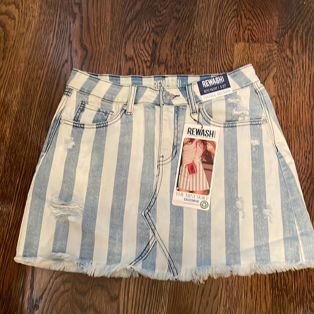 Soft Jean Mini Skirt